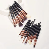 20 PCS Makeup Brush Set High Quality Cosmetics Eyeshadow Brush Professional Complete Beauty Tool Kit Female Make Up Accessories