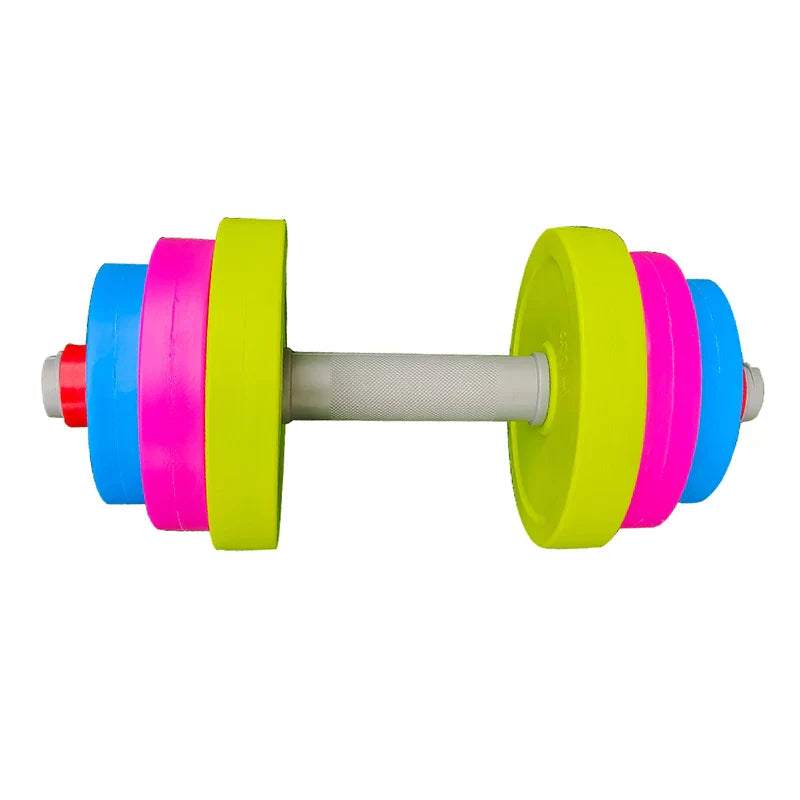 Children dumbbell detachable long barbell child boy girl plastic filled sand outdoor sports beach toys children indoor toys kids