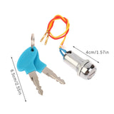 New Arrival 1 Set 2 Wire Key Ignition Switch Lock Motorcycle Go Kart Scooter Bike Switches For Motorcycle Electrical System