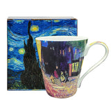 Fine Bone China 400ml Breakfast Coffe Cup Hot Water Mug Wedding Birthday Christmas Gift Van Gogh Drinkware Coffeeware Teaware