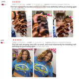 Ombre Body Wave Bundles With Closure Brazilian Human Hair Weave Bundles With Closure T4/30 Colored Bundles With Lace Closure