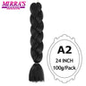 Jumbo Braiding Hair Extensions 24inch Ombre Hair For Braids 5Pcs Box Braid Yaki Texture Synthetic Fiber Fake Hair Mirra’s Mirror