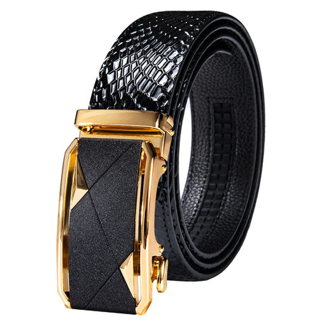 High Quality Mens Belts Black Brown Blue White Green Leather Straps Casual Gold Automatic Buckles Waistband Belt for Men Wedding