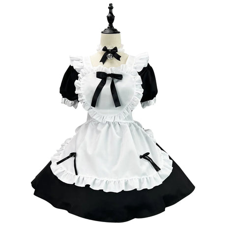 Anime Cute Heart Lolita Maid Cosplay Costume 4Colors Alice Dress Girls Woman Waitress Maid Party Stage Costumes Alice Maid Dress