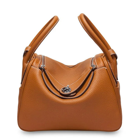 100% Cow Leather Lady Lindi Bag Brand Shoulder Messenger Bag Luxury Handbags Women Genuine Leather Luxury Designer Doctor Bag