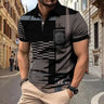 mens polo shirt new striped business polo shirt summer short sleeve tops peplum trend mens polo shirt oversized clothing