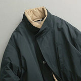Plus Size Jacket New Winter Japanese Retro Long Jacket Army Green Coat Men Long Parka Coat Autumn Puffer Overcoat Jacket Men