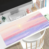 Mouse Pad Gamer Cute Aesthetic Kawaii Oil Painting XL Mousepad XXL Mechanical Keyboard Pad Office Office Accessories Mice Pad