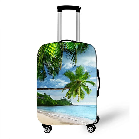 New Holiday style Print Luggage Cover for Travel Suitcase Protector Fits 18 ~32 Inch Zipper Elastic Suitcase cover