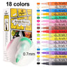 12/18/24Colors Nail Art Graffiti Pen Set Waterproof Drawing Painting Liner Brush DIY Acrylic Pen Colorful Beauty Manicure Tools