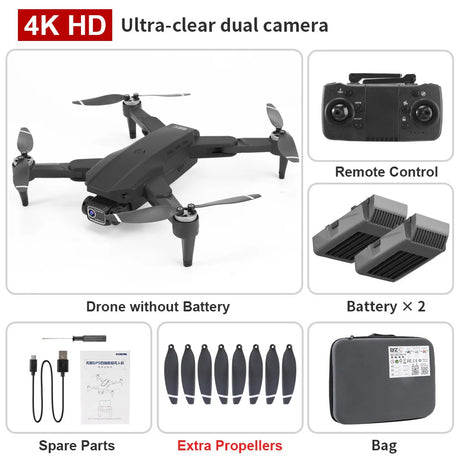 L900 PRO Drone 4K Professional 5G WIFI FPV GPS HD Camera Photography Brushless Foldable Quadcopter 1200M RC Toy Gift