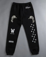 DARC Wolves Joggers Street Pants Casual Warm Oversize Baggy Joggers US Oversize