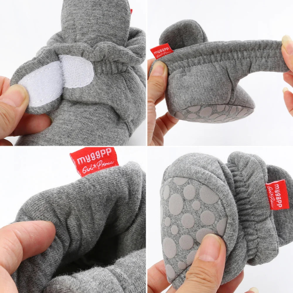 Newborn Baby Socks Shoes Boy Girl Star Toddler First Walkers Booties Cotton Comfort Soft Anti-slip Warm Infant Crib Shoes