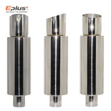 EPLUS Car Exhaust Straight Pipe Muffler Tail Pipe Universal High Quality Stainless Steel Interface 51 63 76MM Exhaust System End