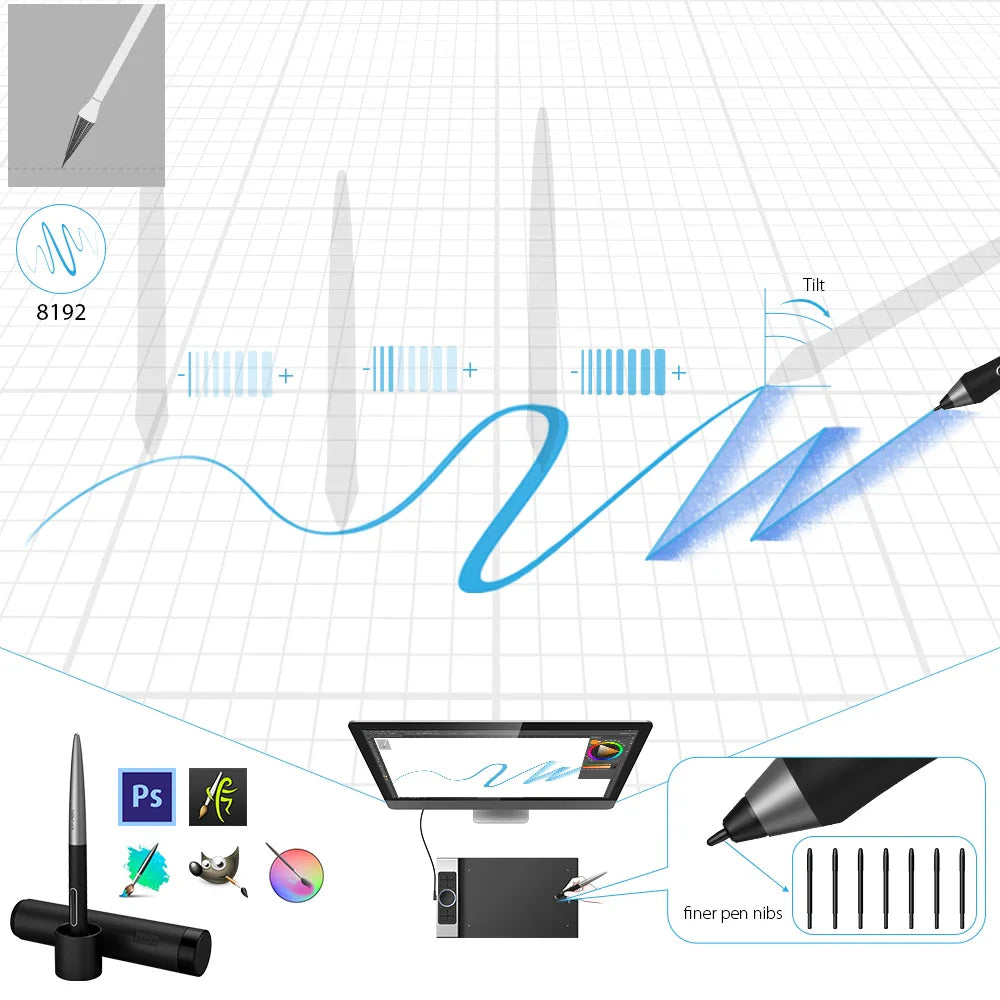 XPPen Deco Pro S M Drawing Tablet Graphics Tablet Animation Drawing Board With 60 Tilt 8192 Pressure For Art Online Education