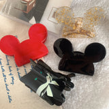 Muweordy Cartoon Mickey Acetate Hair Claw for Women Girls Popular Hair Catches Princess Crab Hair Clip Fashion Hair Accessories