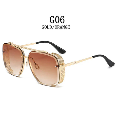 Vintage Steampunk Sunglasses Men Punk Oversized  Sunglasses Women Trendy Retro Square Gafas De Sol Hombre Lunette Soleil Femme