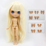 ICY DBS Blyth Doll 1/6 bjd toy joint body tan skin doll 30cm shiny face for DIY custom doll