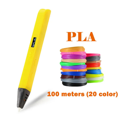 Creative 3D Drawing Pen RP800A with OLED Display - Perfect for Art, Doodling, and Unique Gift Ideas!