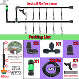 20M Auto Mist Garden Irrigation System Kit Strengthen16PE Hose Automatic Plant Watering Equipment Set for Greenhouse Lawn Patio