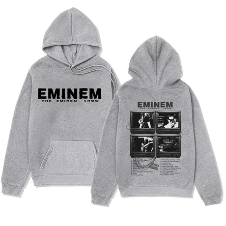 Plus Size Rapper Eminem Music Album Hoodies World Gift for Fan Graphic Hoodie Men Women Hip Hop Oversized Sweatshirt Streetwear