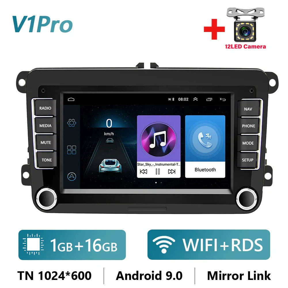 LeeKooLuu car intelligent system android auto radio 2din multimedia player for Volkswagen VW T5 Polo Golf 5 6 Passat b6 b7 Skoda