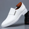 New Fashion Dress Men's Shoes Pointed Toe Leather Men Casual Formal Loafers Business Wedding Oxfords Shoes Zapatillas De Hombre