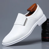 New Fashion Dress Men's Shoes Pointed Toe Leather Men Casual Formal Loafers Business Wedding Oxfords Shoes Zapatillas De Hombre