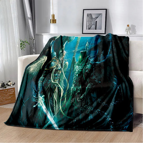 3D Heroes of Might and Magic Retro Game Soft Plush Blanket,Flannel Blanket Throw Blanket for Living Room Bedroom Bed Sofa Picnic