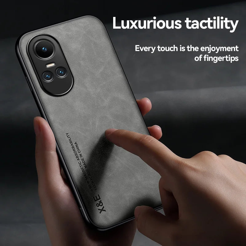 For OPPO Reno 10 5G CPH2531 Case Luxury Magnetic Leather Soft Phone Cases for Oppo Reno10 Pro Global 2023 CPH2525 Back Cover