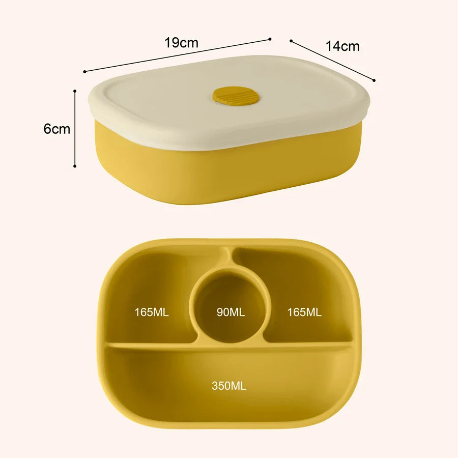 New Silicone Lunch Box For Babies Kids Bento Box Portable Baby Food Storage Container BPA Free Children's Tableware Baby Items