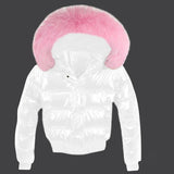 Fake Fur Parkas Waterproof Women Down Jacket 2023 Winter Jacket Women Coat Black Lady Clothing Warm Female Jacket Short Parka