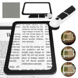 5X Magnifying Glass Seniors Handheld Reading Magnifier 48 Adjustable LED Light Magnifier For Reading Science Nature Exploration