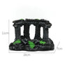 Fish Tank Plant Rockery Multi-style Aquarium Decoration,Resin Artificial Building Cave Aquarium Landscaping Ornament Decor