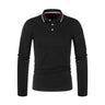 Spring Autumn Men Casual Solid Breathable Pure Cotton Polo Shirt Brand Fashion Male Business High Quality Long Sleeve T-Shirt