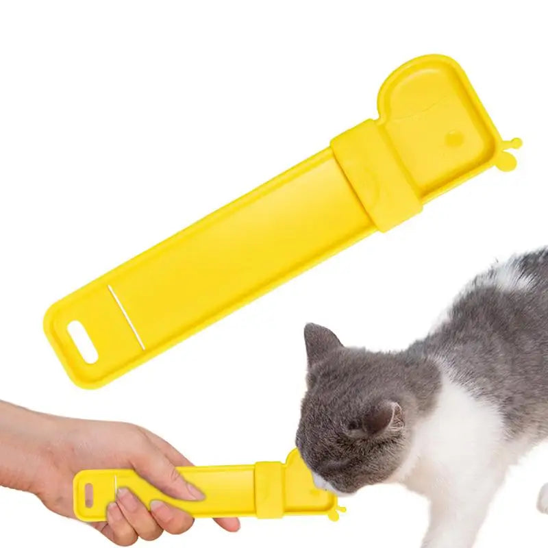 Cat Strip Feeder Creative Delectable Liquid Snack Dispenser Squeezer Feeder Dinosaur Design Feeding Watering Dogs Pets Supplies