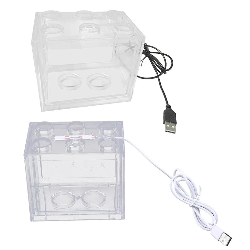 Portable USB Mini Aquarium for Tank LED  Light Desktop Breeding for Tank Aqu