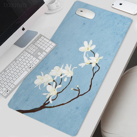 Mouse Pad Gaming Flower XL Computer New Mousepad XXL keyboard pad Soft Non-Slip Carpet Office Accessories Mouse Mats Mice Pad