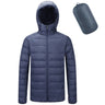 Lightweight Hooded Jacket Men Cotton Padded Winter Thermal Coats Warm Zip Pocket Parkas Fashion Casual Quilted Outwear Tops 2023