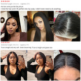 Wear And Go Glueless Wig Malaysian Straight 5x5 HD Lace Closure Glueless Wig Human Hair Ready To Wear Pre Cut Pre plucked