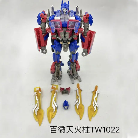 BAIWEI TW1022 Assault Column Alloy Skyfire Deformation Toy Automobile Robot Model Height 18CM