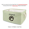 Basket Toys Dog Paw Personalized Pet Toy Storage Box For Clothes Custom Cat Product With Name Dog