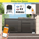 Residential 300kg Wifi Gate Motor Automatic Slide Gate Opener Electric Light Duty Sliding Gate Opener Motor Kits