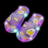 Cartoon Unicorn Animals luminescence Shoes Children’s Boys Girls Slippers Lighted Fashion Cute Shoes Toddler Slippers For Kids