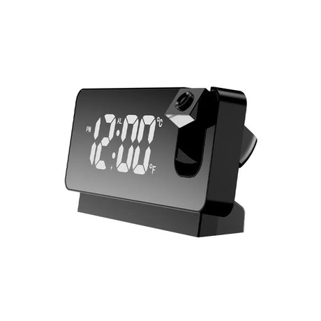 Projection Alarm Clock for Bedroom LED Digital Clock Projection on Ceiling Wall Rechargeable Time Temperature Display Snooze