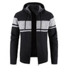 Male Knitted Casual Jackets with Hood Men's Sweater Coat Y2K Hoodies Korean Streetwear Baseball Jumpers Jersey Top Clothing