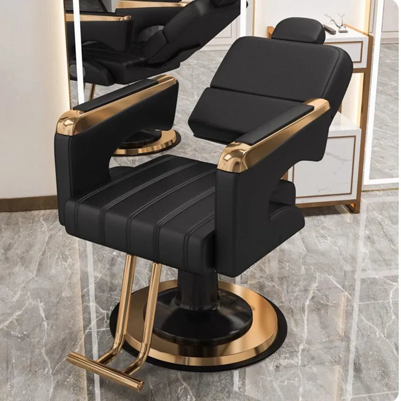 Luxury Designed Barber Chair Reclinable Portable Beauty Salon Barber Chair Swivel Hidraulic Cadeira De Barbeiro Furniture