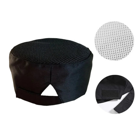 Mesh Top Thick Net Sushi Chef Cap Japanese Korean Style Cuisine Hats Catering kitchen Cook Hat Bakery Cafe Waiter Work Caps