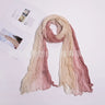 180x90cm Women Patchwork Scarf Muslim Crinkle Hijab Headwraf Musulman Soft Voile Tie-dye Headscarf Islam Shawls And Wraps