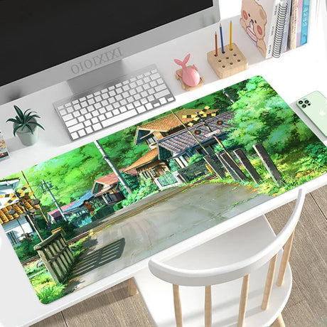 Mouse Pad Gaming Anime Street XL Computer HD New Mousepad XXL keyboard pad Natural Rubber Soft Office Accessories Mice Pad